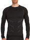 Isothermal long-sleeved shirt Active men's Puhu black