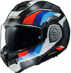 LS2 FF906 Advant Black Blue Red White Motorradhelm Modular ECE 22.06 1650gr