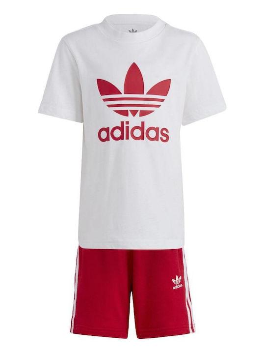 adidas Kids' Set with Shorts Summer 2pcs Red Originals IB9894