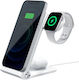 Nillkin Ασύρματος Φορτιστής (Qi Pad) 15W Λευκός (Powertrio 3in1 Wireless Charger)