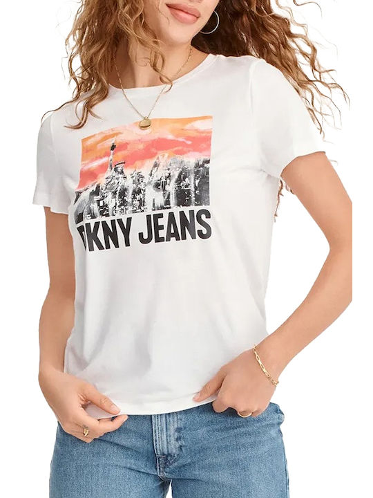 DKNY City Damen T-shirt Weiß