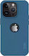 Nillkin Super Frosted Shield Pro Logo Hole Umschlag Rückseite Kunststoff Blau (iPhone 14 Pro Max)