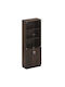 Kleiderschrank Büro mit Schloss Dark Walnut 80x40x211cm