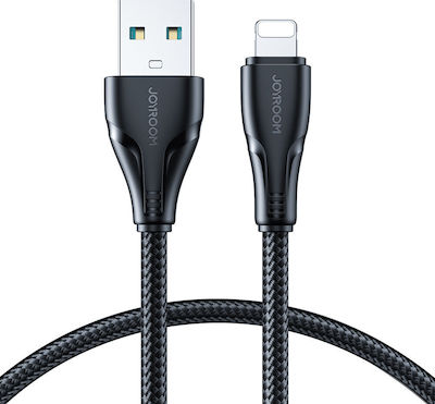 Joyroom S-UL012A11 Geflochten USB-A zu Lightning Kabel Schwarz 0.25m