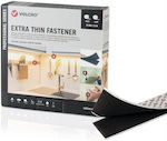 Ταινία αυτοκόλλητη Μαύρη Velcro Extra Thin Fastener Χαμηλού προφίλ 20mmX25m VEL-PS200016