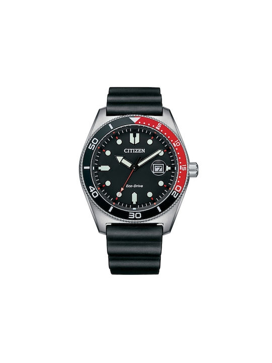Citizen Dress Watch Eco - Drive with Black Rubber Strap