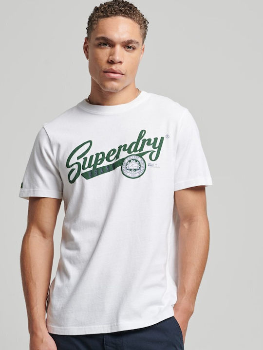 Superdry College T-shirt Λευκό