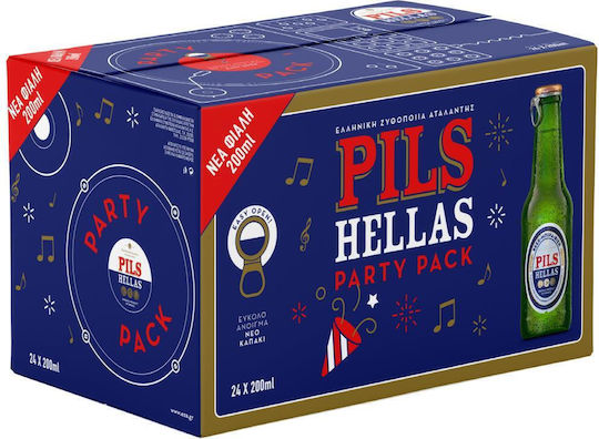 ΕΖΑ Pils Hellas Pale Lager Φιάλη 24x200ml