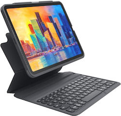 Zagg Pro Keys UK Layout Flip Cover Plastic cu Tastatură Engleză SUA Gri (iPad Air 2020/2022) 103407271