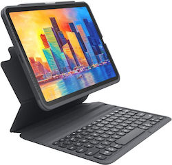 Zagg Pro Keys UK Layout Flip Cover Πλαστικό με Πληκτρολόγιο Γκρι (iPad Air 2020/2022)