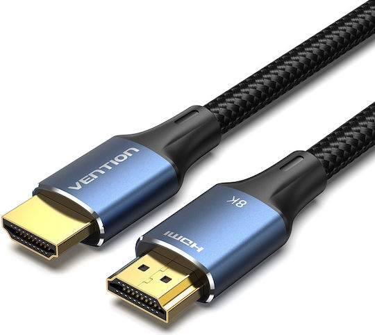 Vention HDMI 2.0 Premium High Speed 4K 60Hz HDR Braided HDMI Cable HDMI Male - HDMI Male 5m Blue