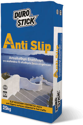 Durostick Anti-Slip Βελτιωτικό Κονιαμάτων Αντιολισθηρή Επικάλυψη για Σκαλοπάτια & Ολισθηρές Βατές Επιφάνειες Γκρι 25kg