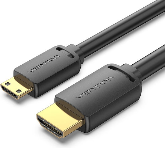 Vention HDMI 2.0 Premium High Speed 4K 60Hz HDR Cable mini HDMI Male - HDMI Male 1m Black