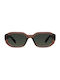 Meller Kessie Sunglasses with Sepia Olive Plastic Frame and Green Polarized Lens KES3-SEPIAOLI