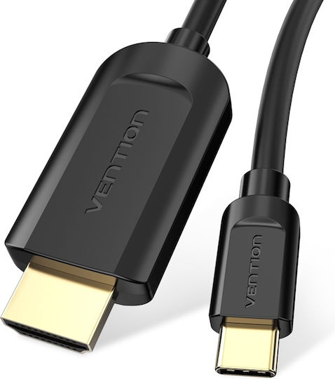 Vention HDMI 2.0 Premium High Speed 4K 60Hz HDR Cable HDMI male - USB-C male 2m Μαύρο