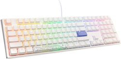 Ducky One 3 Gaming Mechanical Keyboard with Cherry MX Brown switches and RGB lighting (English US) Pure White