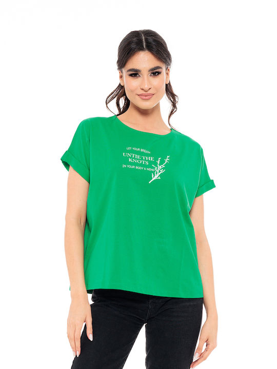 Splendid Γυναικείο T-shirt Πράσινο