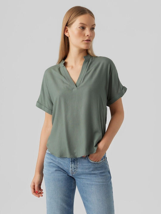 Vero Moda Γυναικεία Καλοκαιρινή Μπλούζα Κοντομά...