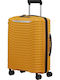 Samsonite Upscape Cabin Hard Yellow Suitcase With 4 Wheels Height 55cm