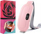 4 Speed Adjustable Heating & Vibrating Massage Belt for Menstrual Relaxation Relief from Period Pains Belt Massage for the Body with Vibration and Heating Function Pink