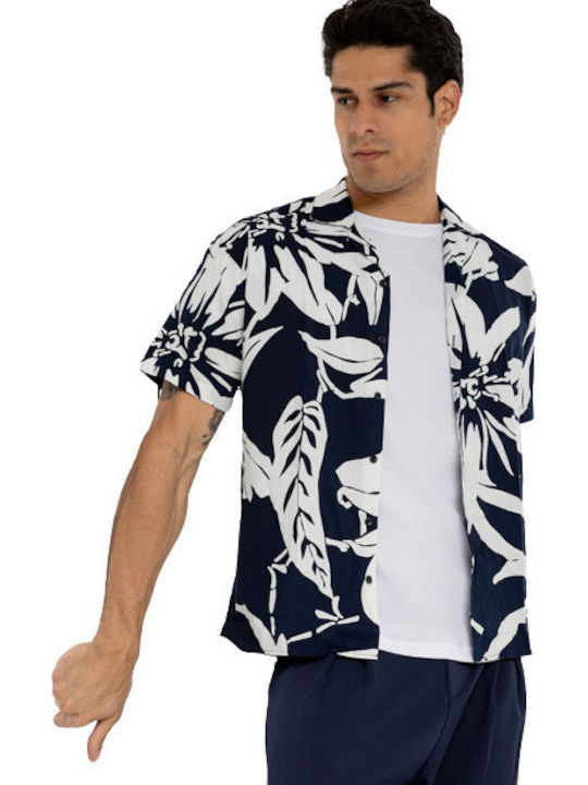 Jack & Jones Kurzärmlig Baumwolle Hemd Blumen N...