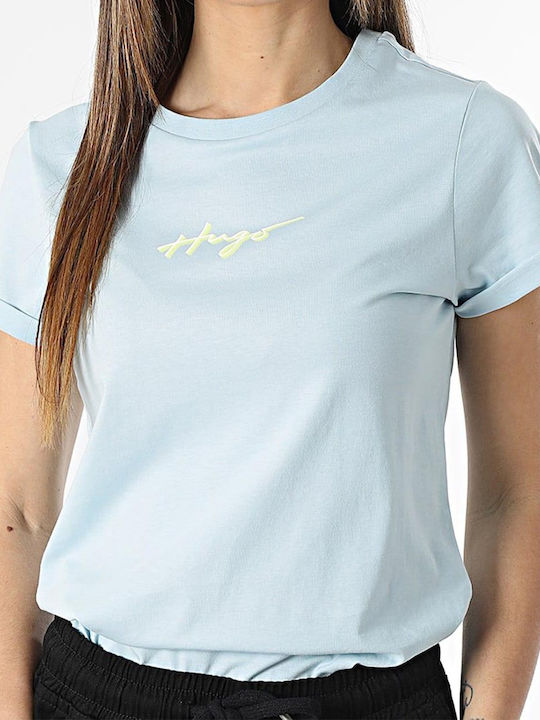 Hugo Boss Damen T-Shirt Hellblau