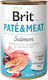 Brit Paté & Meat Canned Grain Free Wet Dog Food with Meat and Salmon 1 x 400gr