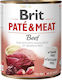 Brit Paté & Meat Canned Grain Free Wet Dog Food with Calf 1 x 800gr