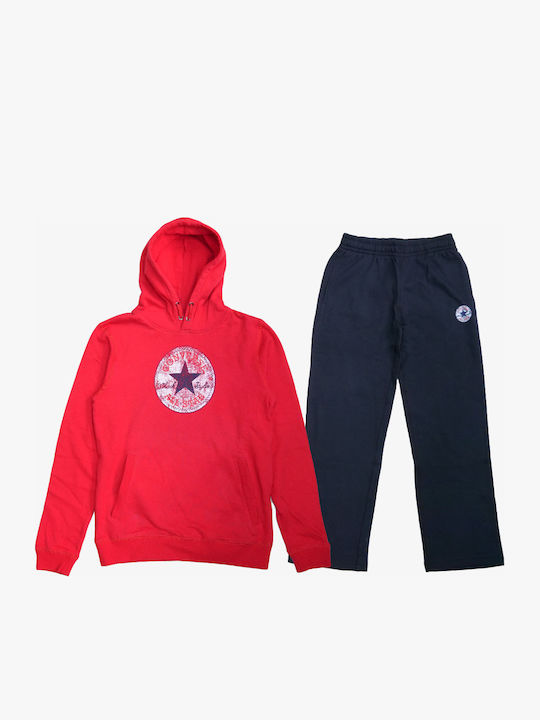 Kids Sweatpants Set Red 2pcs