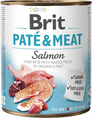 Brit Paté & Meat Nassfutter mit Lachs 1 x 800g