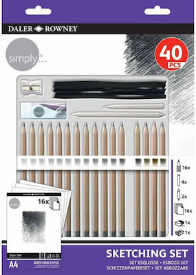 Daler Rowney Colouring Set 40pcs