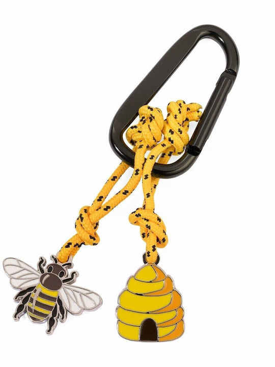 Troika Schlüsselanhänger Brieftasche Maja Carabiner Metallisch Biene und Bienenstock