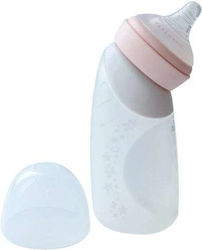 Marcus & Marcus Plastikflasche mit Silikonsauger für 3+ Monate Peach 240ml 1Stück