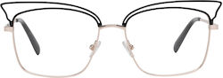 Emilio Pucci Women's Butterfly Prescription Eyeglass Frames Rose Gold EP5122 028