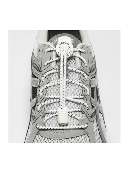 Lock Laces Schnürsenkel Elastisch Weiß 2Stück 122cm