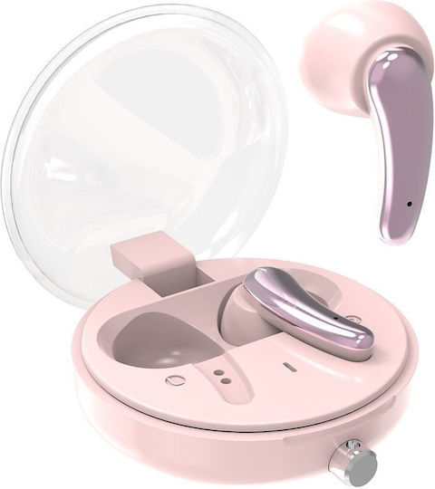 Pavareal PA-H13 In-ear Bluetooth Handsfree Earphones with Charging Case Pink