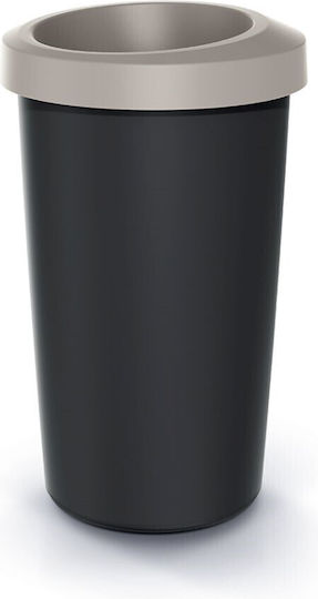 Prosperplast Keden Compacta R Plastic Waste Bin Brown / Black 25lt