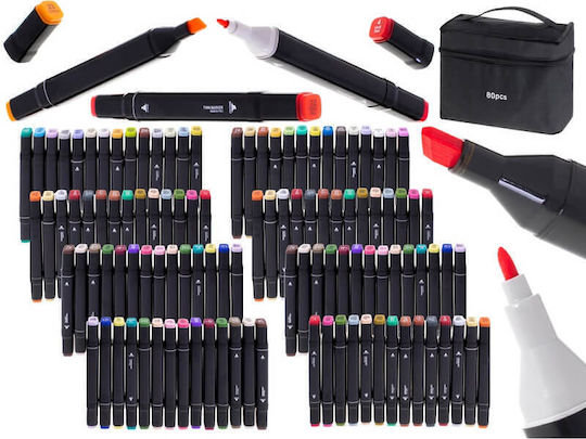 Carner Drawing Markers Double Tip Set 80pcs