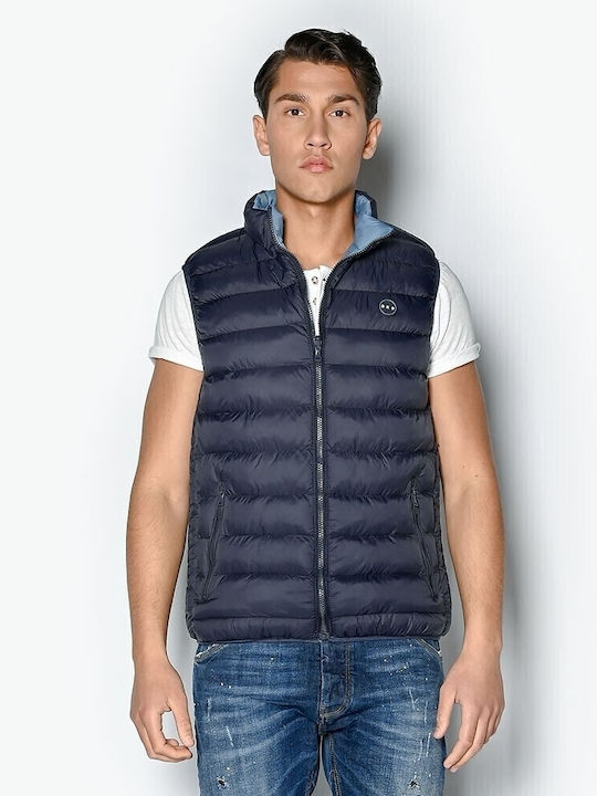 Sleeveless Jacket Puffer Blue-Light Blue