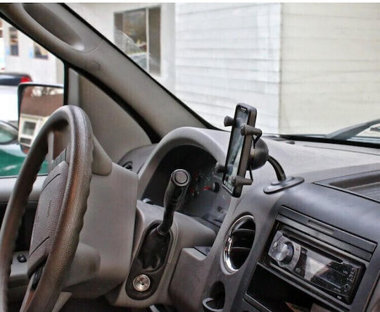 RAM Mount X-Grip Βάση Κινητού Αυτοκινήτου με Ρυθμιζόμενα Άγκιστρα Μαύρη