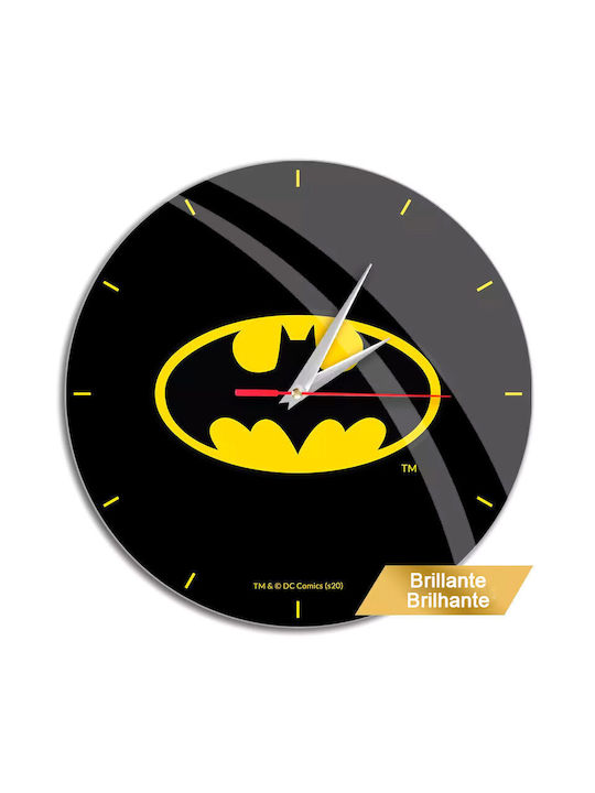 Batman Wall Clock Plastic Black Ø30.5cm