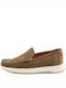 Boxer Men's Leather Moccasins Beige