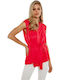 Toi&Moi Women's Summer Blouse Sleeveless Fuchsia