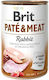 Brit Paté & Meat Υγρή Τροφή Σκύλων σε Κονσέρβα με Κουνέλι χωρίς Σιτηρά 400gr