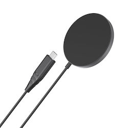 Choetech Încărcător Wireless (Qi Pad) și Cablu USB-C 15W Negruς (T518)