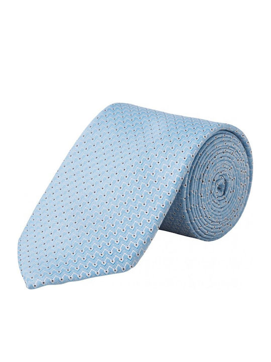 Jack & Jones Ανδρική Γραβάτα Μονόχρωμη Pale Blue Herringbone Dots