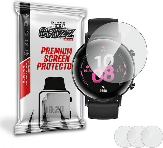 GrizzGlass Hydrogel 3pcs Displayschutzfolie für das Huawei Watch GT2 42mm 2Stück