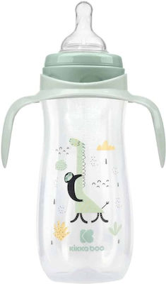 Kikka Boo Plastic Bottle Jingle Jungle Anti-Colic with Silicone Nipple for 3+ months Mint 400ml 1pcs