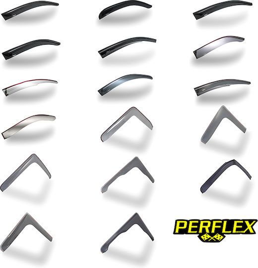 Perflex Set of Windbreakers Front Car for R.19 1994-2002 2pcs