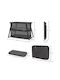 Kinderkraft Cradle Sofi Plus with Mattress and Side Opening Grey